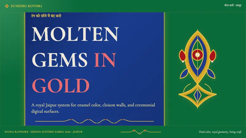 Rajasthani Meenakari Enamel — Slides · cover