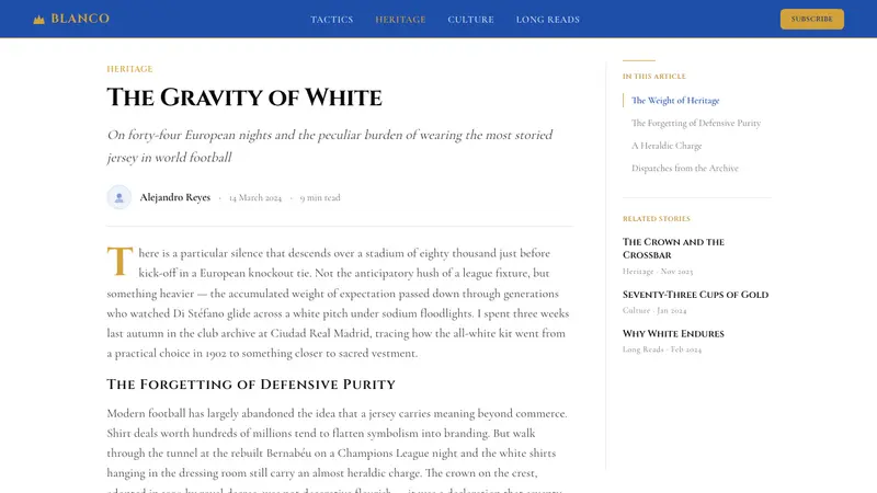 Real Madrid (Blanco) — Web · article