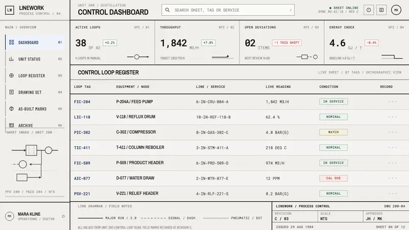 Refinery P&ID — Web · dashboard
