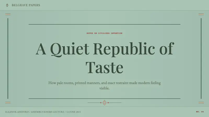 Regency England — Slides · cover