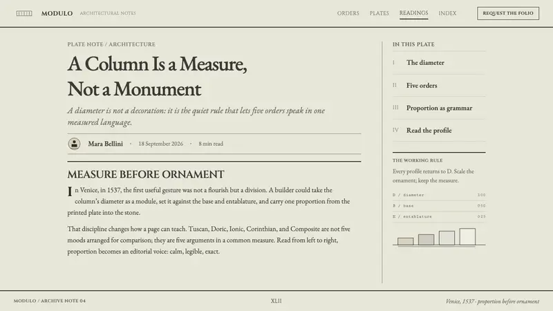 Serlio Architectural Orders — Web · article
