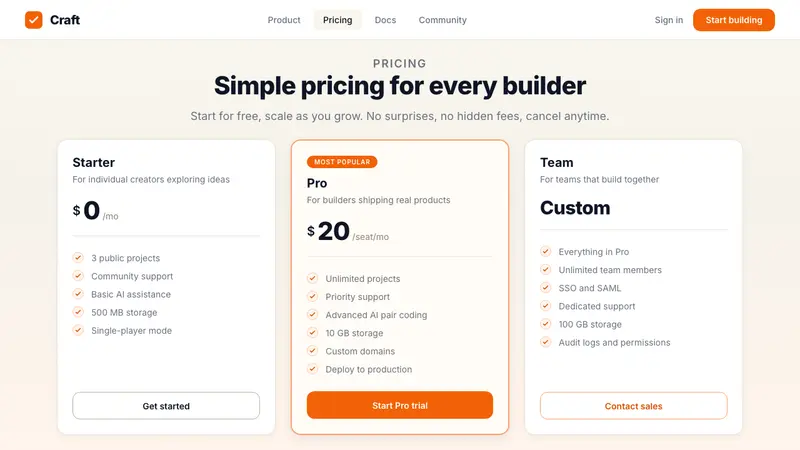 Replit 2024 — Web · pricing
