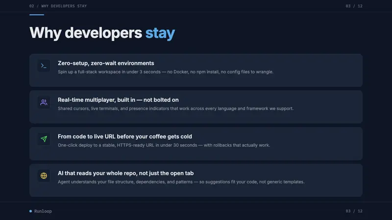Replit Browser IDE Blue — Slides · content
