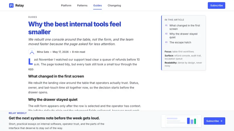 Retool Internal-Tools Red — Web · article
