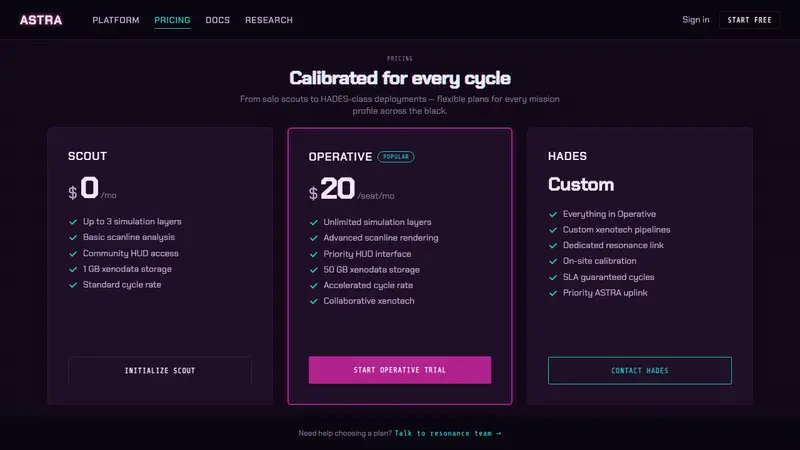 Returnal (Atropos) — Web · pricing