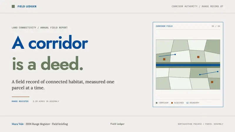 Rewilding Corridor Authority — Slides · cover