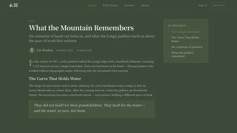 Rice Terrace — Web · article