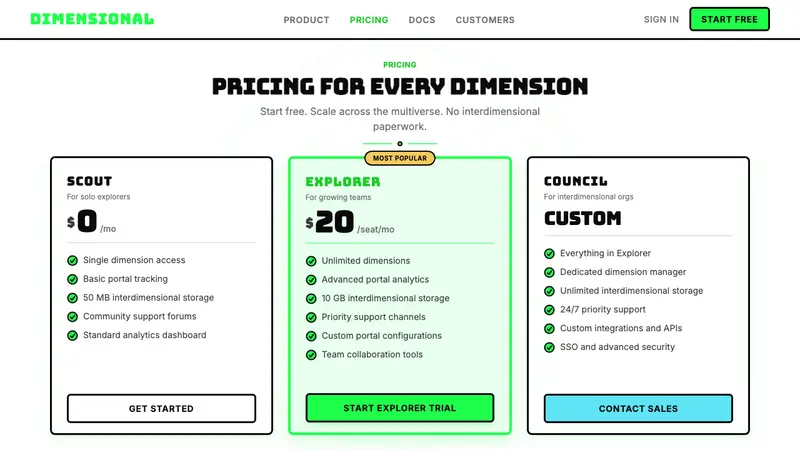 Rick and Morty — Web · pricing