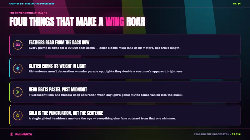 Rio Carnival Neon Feathers — Slides · content