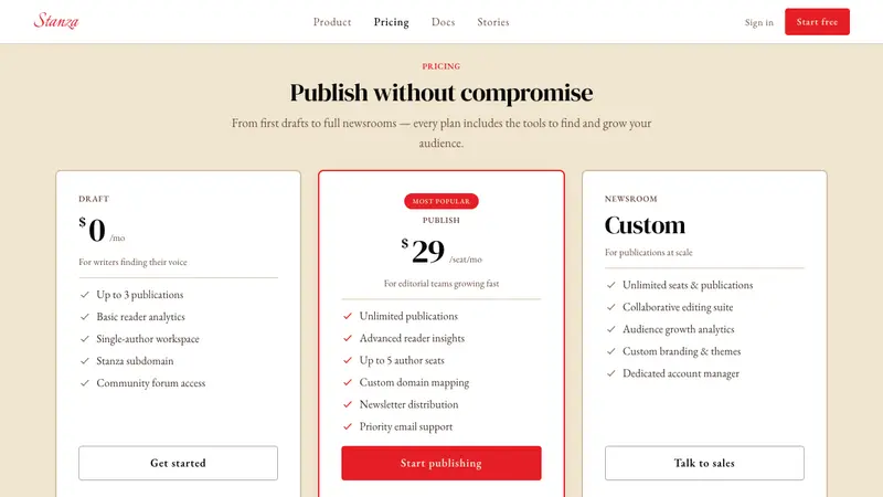 Rolling Stone Magazine — Web · pricing