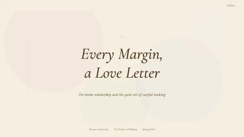 Romantic Academia — Slides · cover