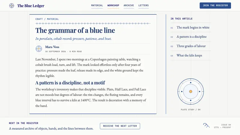 Royal Copenhagen Musselmalet — Web · article