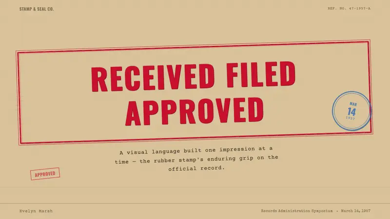 Office Rubber Stamps — Slides · cover