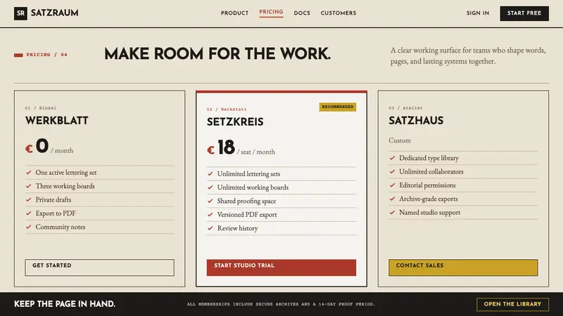 Rudolf Koch Lettering — Web · pricing