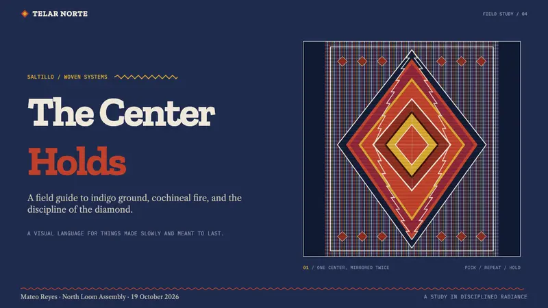 Saltillo Sarape — Slides · cover