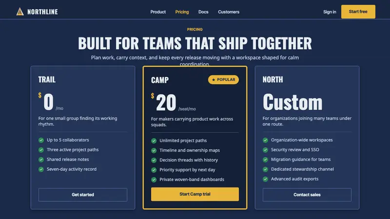 Sámi Lavvu — Web · pricing