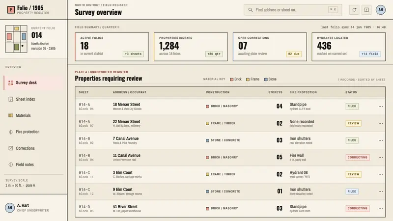 Sanborn Insurance Map — Web · dashboard