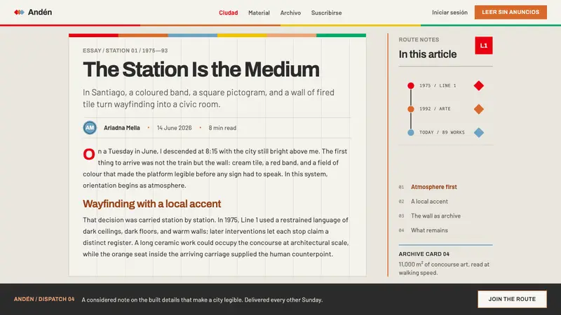 Santiago Metro Station Art — Web · article