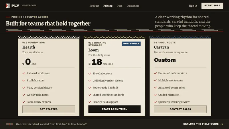Sarakatsani Shepherds — Web · pricing