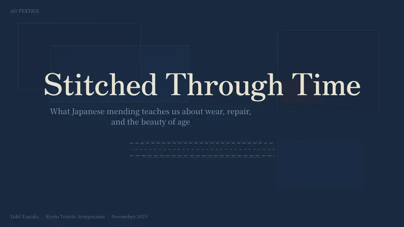 Sashiko Boro — Slides · cover