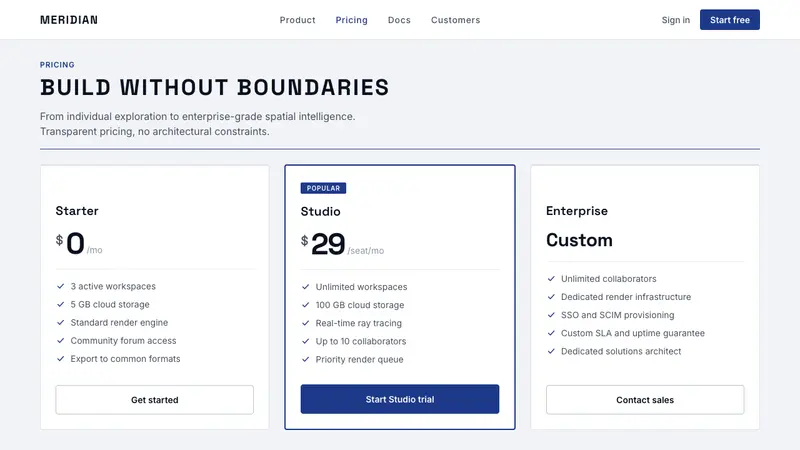 NEOM Mirror Futurism — Web · pricing