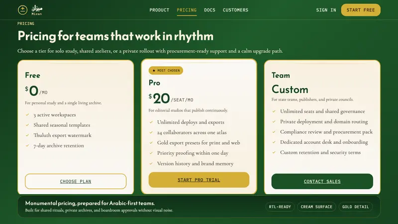 Saudi Thuluth Calligraphy — Web · pricing