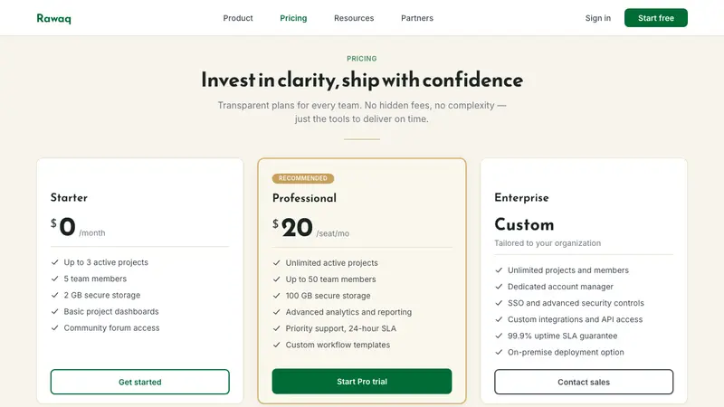 Saudi Vision 2030 — Web · pricing