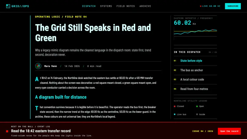 SCADA Grid Wallboard — Web · article