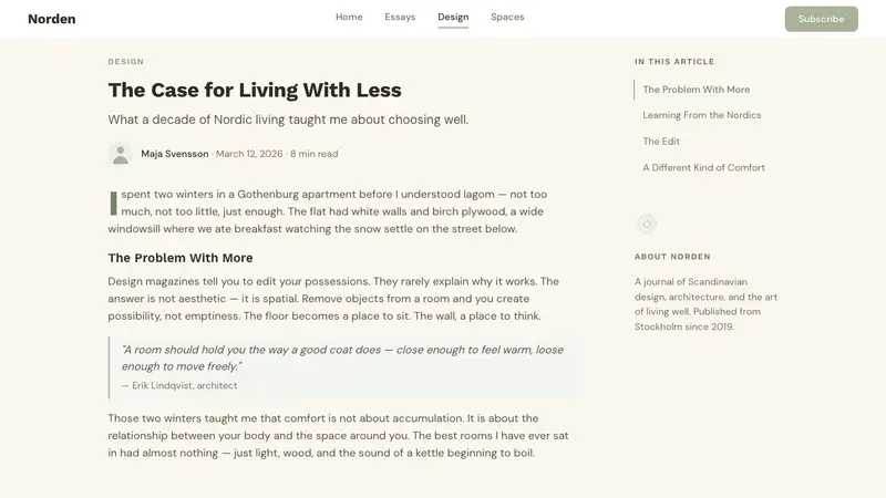 Scandi Hygge (IKEA) — Web · article
