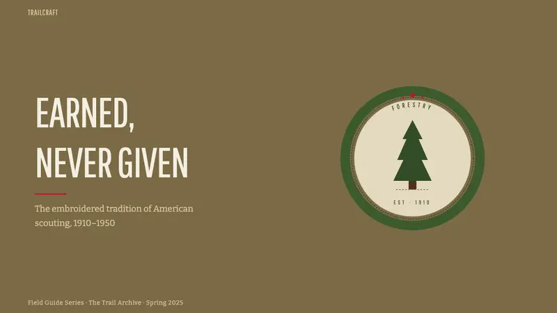 Scout Merit Badges — Slides · cover
