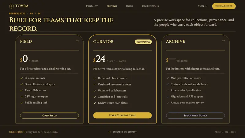Scythian Gold — Web · pricing
