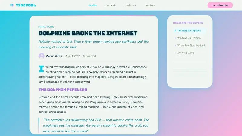 Seapunk Tumblr (2012) — Web · article