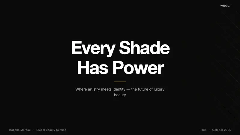 Sephora — Slides · cover