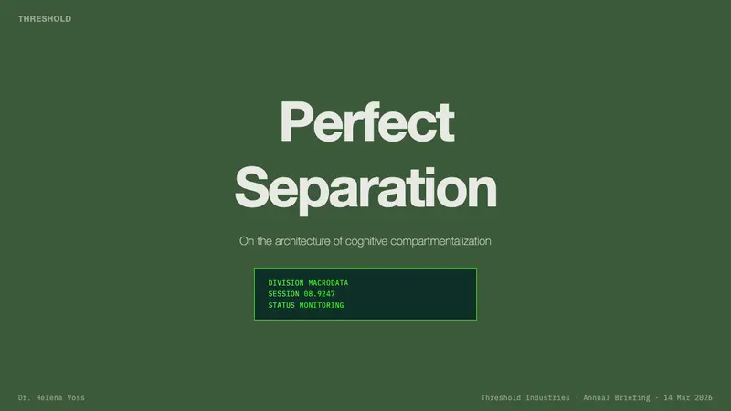 Severance Lumon — Slides · cover