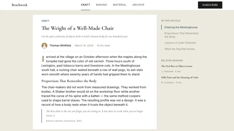 Shaker Furniture 1850 — Web · article