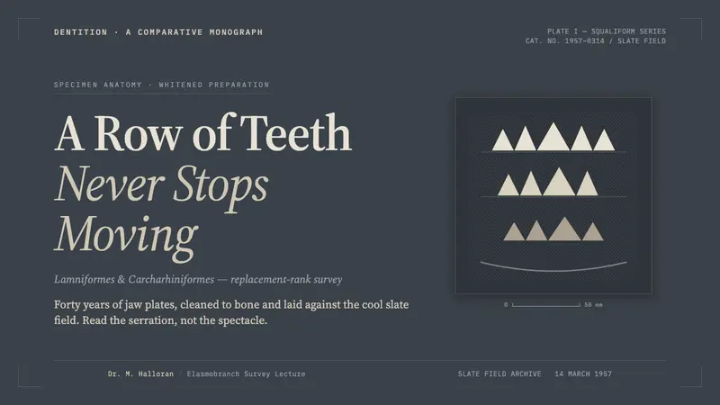 Shark Jaw & Dentition — Slides · cover