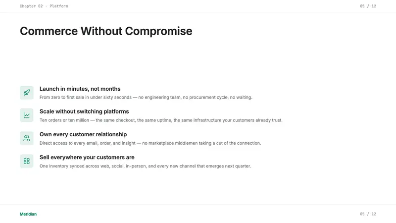 Shopify Modern — Slides · content
