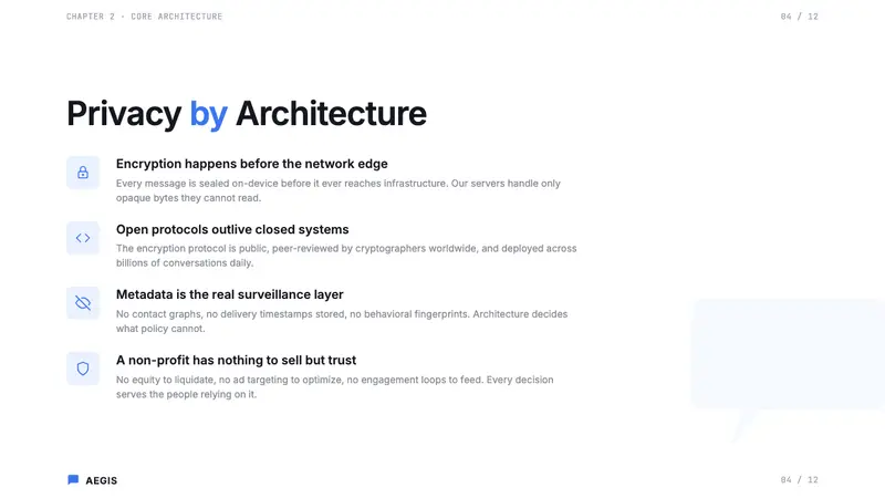 Signal Encrypted Messenger — Slides · content