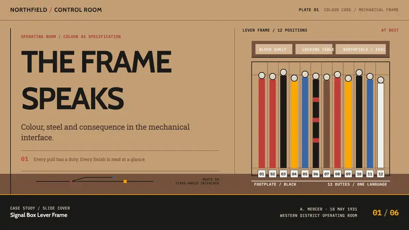 Signal Box Lever Frame — Slides · cover