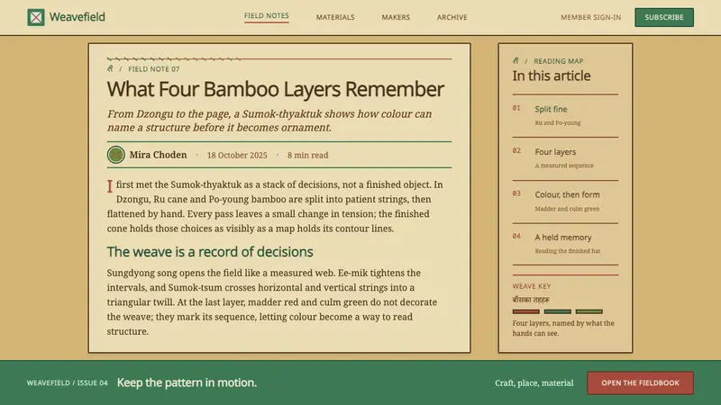 Lepcha Bamboo Craft — Web · article
