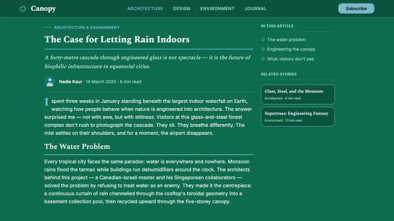 Changi Jewel Airport — Web · article