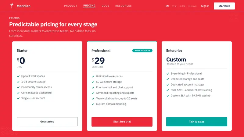 Singapore Merlion Brand — Web · pricing
