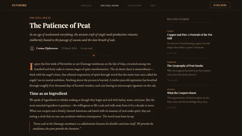 Single Malt Scotch — Web · article