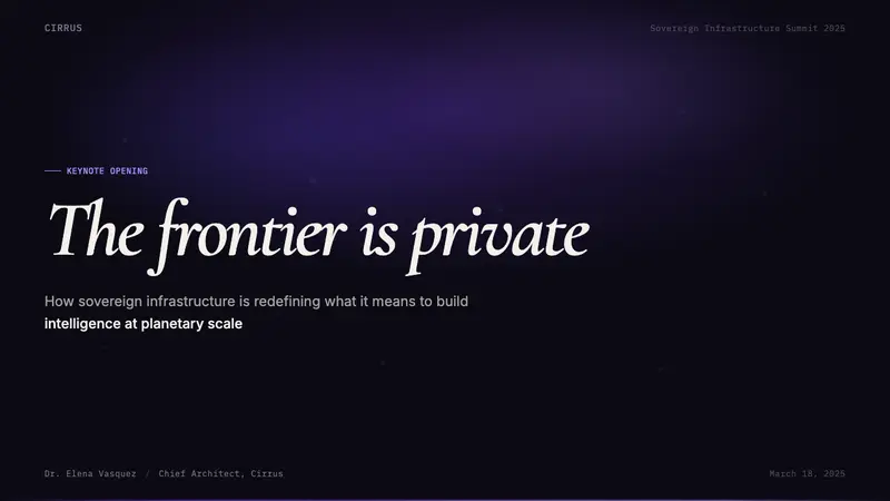 Sky App Private Cloud (2024) — Slides · cover