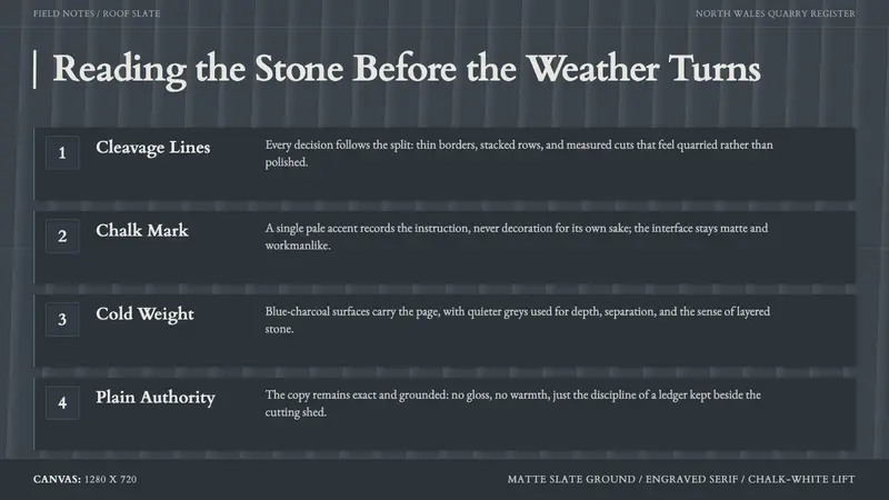 Welsh Slate — Slides · content