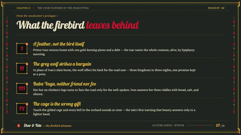 Slavic Firebird Folklore — Slides · content