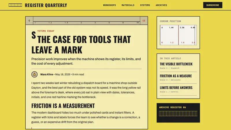 Slide Rule — Web · article