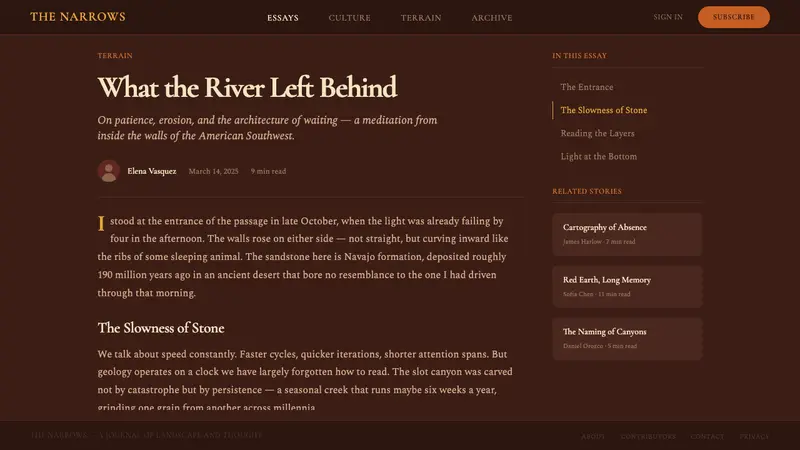Antelope Slot Canyon — Web · article