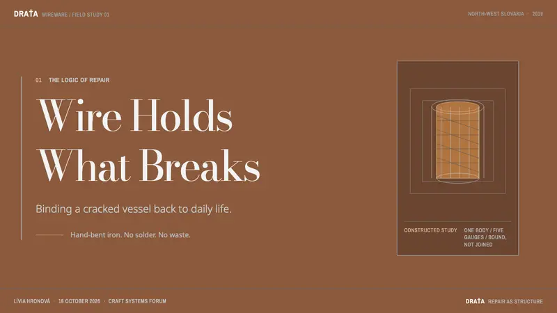 Slovak Drotár Wireware — Slides · cover