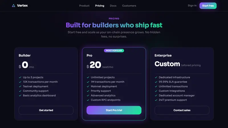Solana (Magenta Gradient) — Web · pricing